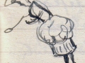 Edie's sketch of La Belle Ernestine
